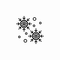 snow flakes icon sign vector