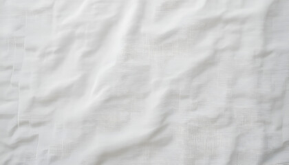 Elegant White Fabric Texture Draped Softly Background for Design Projects