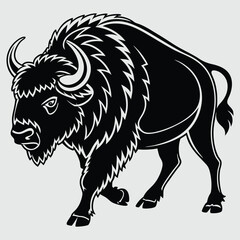 Obraz premium the buffalo vector