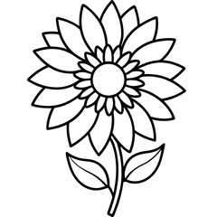 vector illustration of a flower