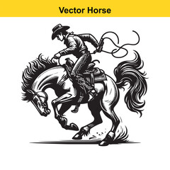 Vector cowboy.