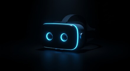 Virtual Reality Headset in the Dark