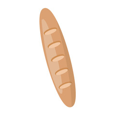 A whole baguette. Bread that's brought along for a picnic or eaten for breakfast.