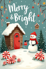 christmas music poster, christmas party poster, christmas poster background, santa poster, happy holidays poster, christmas poster greeting card, christmas, winter, holiday, landscape, illustration, x