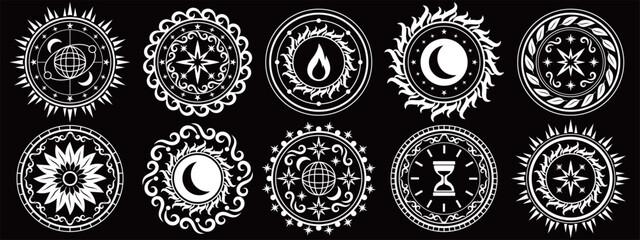 魔法陣10種セット　自然モチーフ