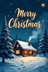 christmas music poster, christmas party poster, christmas poster background, santa poster, happy holidays poster, christmas poster greeting card, christmas, winter, holiday, landscape, illustration, x