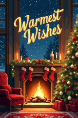 christmas music poster, christmas party poster, christmas poster background, santa poster, happy holidays poster, christmas poster greeting card, christmas, winter, holiday, landscape, illustration, x