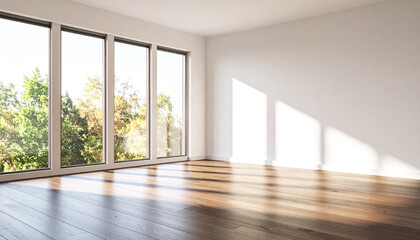 Obraz premium Leeres Zimmer Fenster, Sonnenschein 