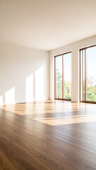 Leeres Zimmer Fenster, Sonnenschein 