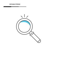 Magnifying Glass Icon Vector Design.
