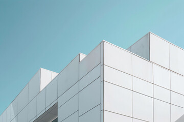 a white building with a clock on the side