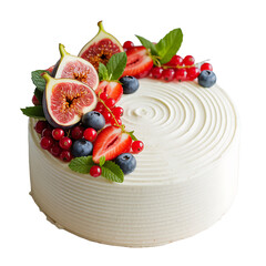chocolate cake with strawberries