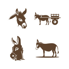 Donkey logo icon design
