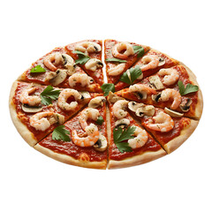 pizza isolated on white background