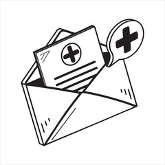 Mail icon envelope message symbol silhouette