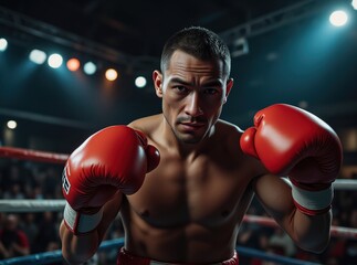 boxer in the ring