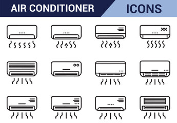 Modern home appliance drawing for HVAC and cooling systems.
