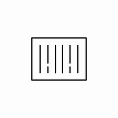 barcode upc icon sign vector