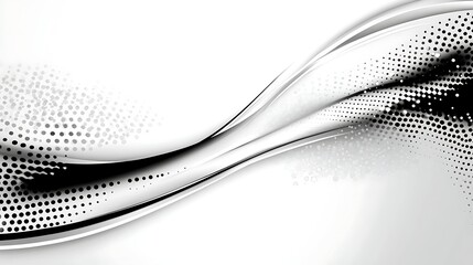 Abstract black and white wavy design (1)