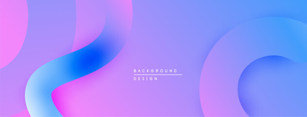 Abstract fluid shapes blend purple, blue hues. Minimalist design creates soft, modern backdrop. Text reads background design.