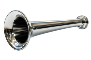 Shine of a Silver Bugle s Call Evoking Musical Nostalgia and Military Traditions with its on transparent background