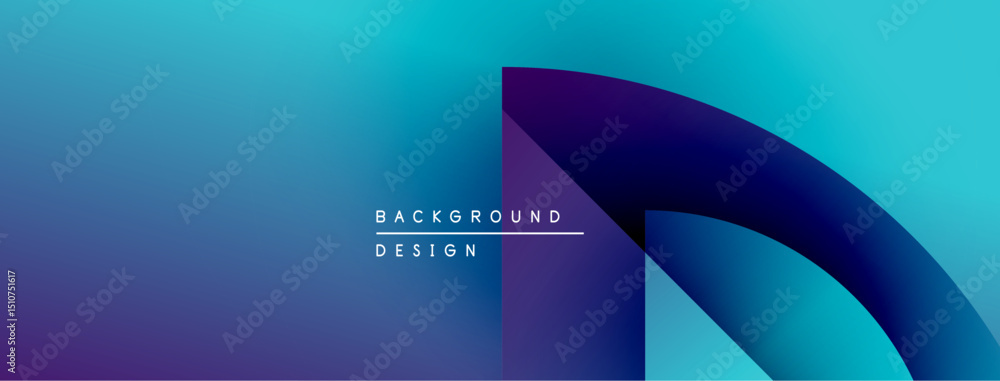 Leinwandbilder abstract gradient background. blue, purple hues blend smoothly. modern design element with text over