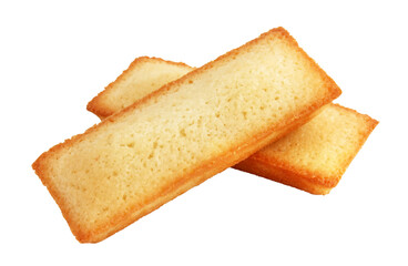 Financier (cake français à la poudre d'amande) / Fond transparent