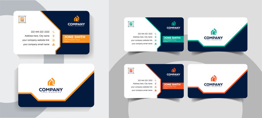 Minimal and Creative Modern Business Card Design for Personal and Corporate Branding. Creative and elegant business card template for professional use.