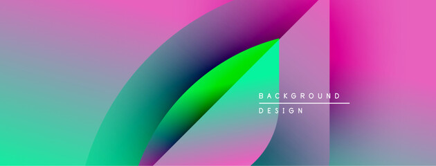 Abstract gradients blend, creating vibrant visual experience. Modern design elements suggest dynamic composition. Text reads background design.