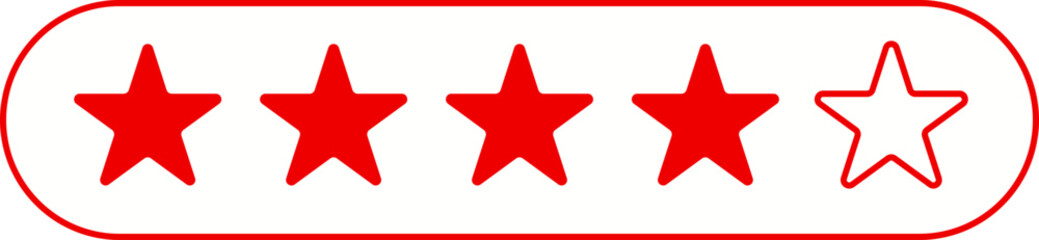 별점 4개 아이콘