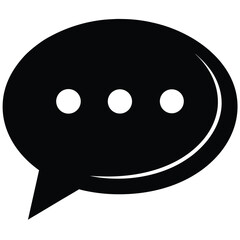 Mobile app developer element isolated chat bubble icon on white background