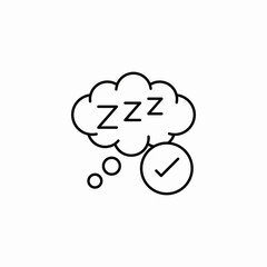 safe sleep icon sign vector
