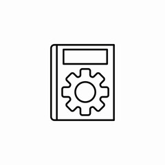 manual book icon sign vector