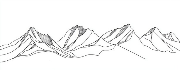 Doodle illustration encapsulates the thrill of winter sports adventures. 