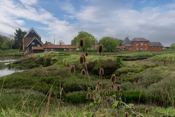 Rural view of Battlesbridge in Essex in southern England
