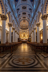 Obraz premium Nave of the Duomo di San Giorgio, Modica, Sicily, Italy