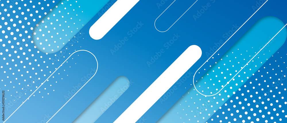 Aufkleber bright navy blue dynamic abstract vector background with diagonal lines