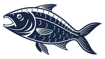 vector illustration of a fish