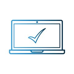 Laptop icon design template