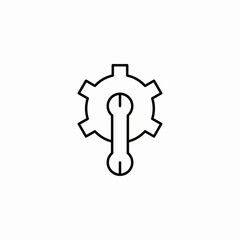 temperature controls icon sign vector