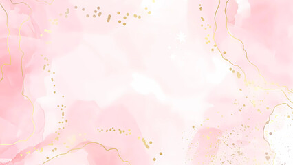 Dreamy Pastel Pink Watercolor Computer Wallpaper
