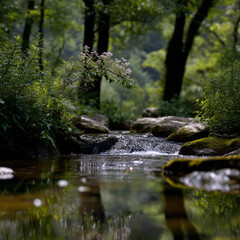 stream in the forest