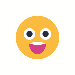 Single emoji icon for social media and websites