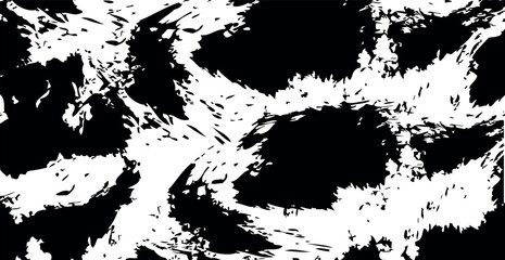 Obraz premium Panoramic grunge background black and white texture - Vector illustration