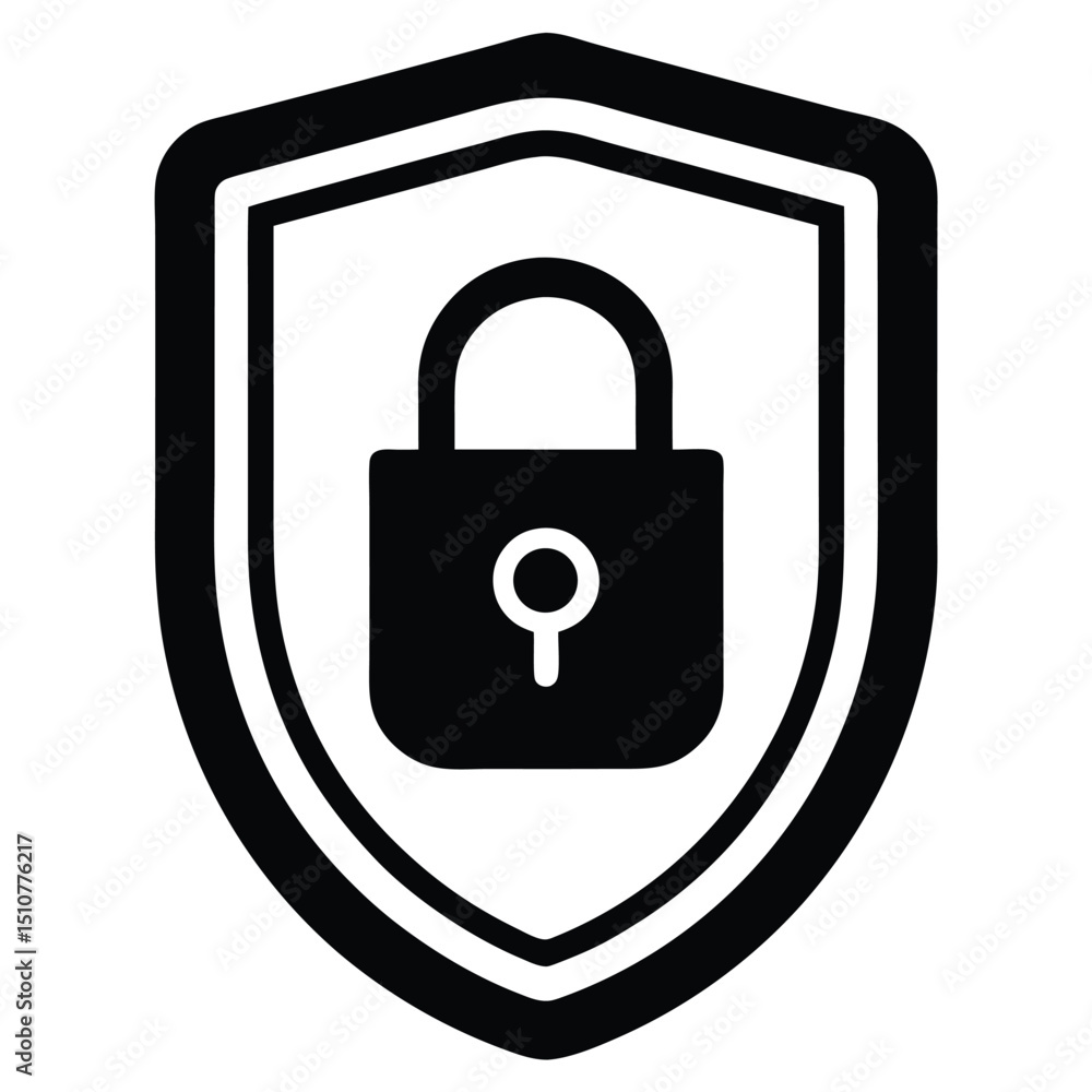 Poster mobile app developer element isolated mobile vpn icon on white background