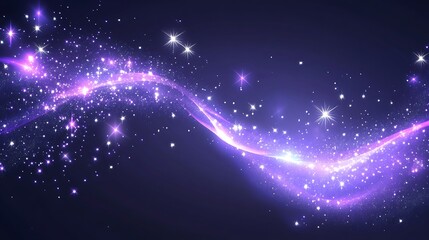 Abstract glowing cosmic energy flow