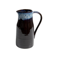  Water Jug Green , Glass cup with ice water and mint, a jug of water on a wooden table against a  white background ,world studio24,2025
