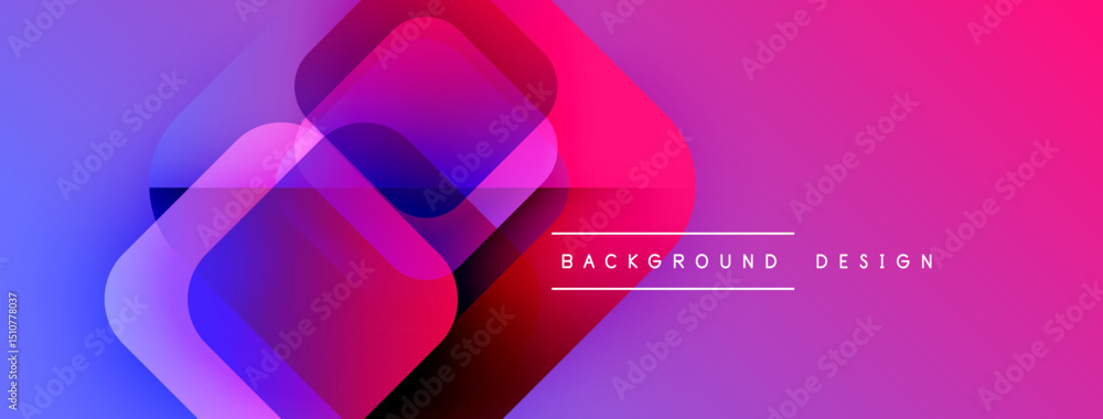Poster abstract vibrant layers create dynamic gradient effect. modern design elements suggest innovation, e