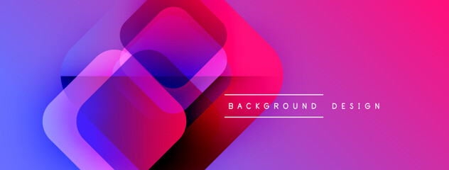 Abstract vibrant layers create dynamic gradient effect. Modern design elements suggest innovation, energy, visual appeal.