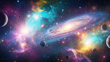 Cosmic Canvas Nebula's Embrace